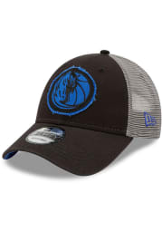 New Era Dallas Mavericks Black JR Rugged 9FORTY Youth Adjustable Hat