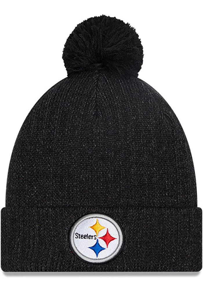 New Era Pittsburgh Steelers Black Breeze Mens Knit Hat