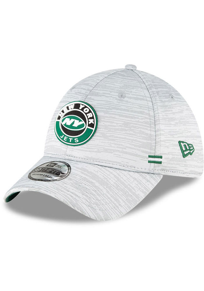 New York Jets NFL20 OF Sideline 39THIRTY Grey New Era Flex Hat