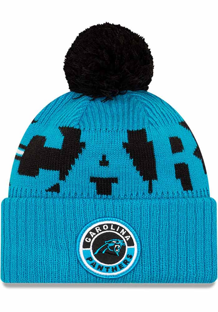 New Era Carolina Panthers Blue 2020 Sideline Sport Mens Knit Hat