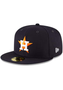 New Era Houston Astros Mens Navy Blue QT Pink Undervisor 59FIFTY Fitted Hat