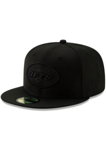 New Era New York Jets Mens Black on Black 59FIFTY Fitted Hat