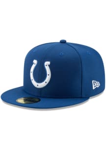 New Era Indianapolis Colts Mens Blue Basic 59FIFTY Fitted Hat