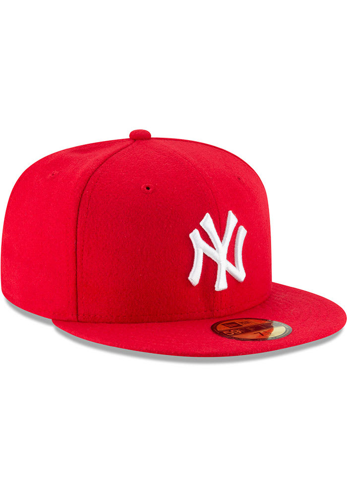 New Era New York Yankees Mens Red Basic 59FIFTY Fitted Hat