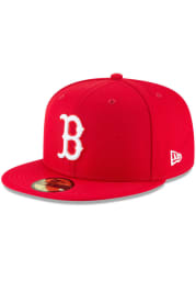 New Era Boston Red Sox Mens Red Basic 59FIFTY Fitted Hat