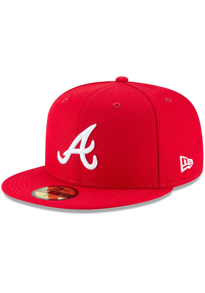 Atlanta Braves New Era Americana Patch 59FIFTY Fitted Hat - Red/Blue