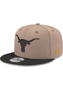 New Era Texas Longhorns Tan 2T 9FIFTY Mens Snapback Hat