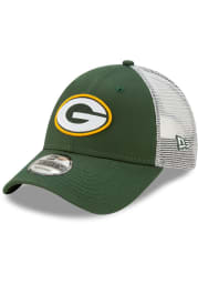 New Era Green Bay Packers Trucker 9FORTY Adjustable Hat - Green