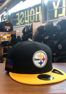 New Era Pittsburgh Steelers Mens Black Super Bowl XIII Side Patch 59FIFTY Fitted Hat