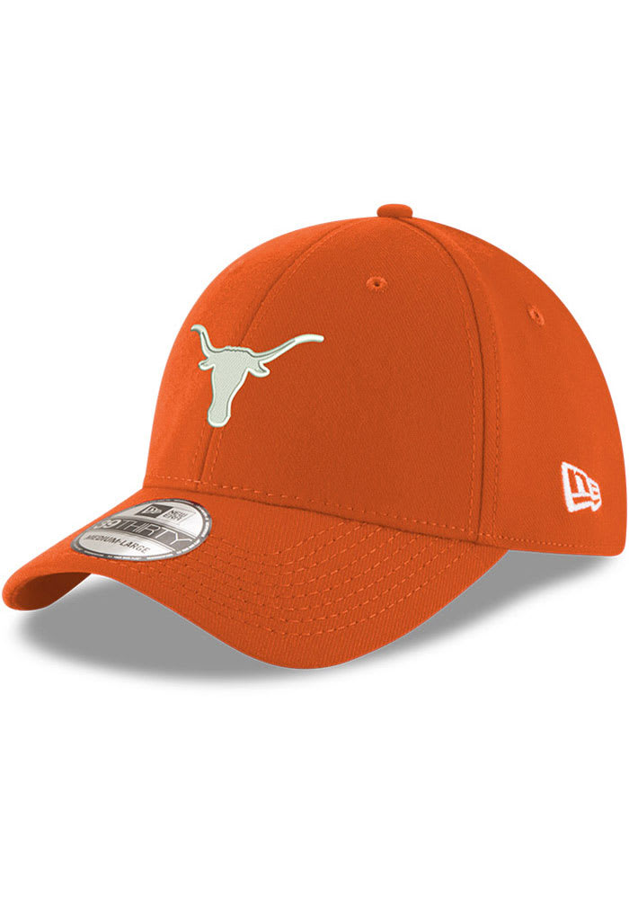 New Era Texas Longhorns Mens Burnt Orange 39THIRTY Flex Hat
