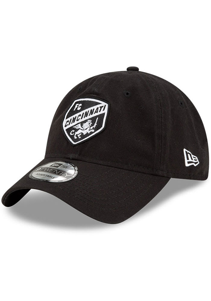 New Era FC Cincinnati and White Core Classic 9TWENTY Adjustable Hat - Black