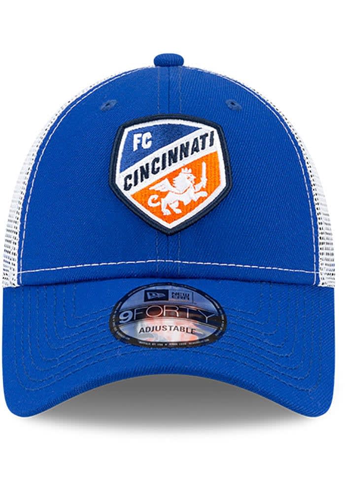 New Era FC Cincinnati Team Truckered 9FORTY Adjustable Hat - Blue