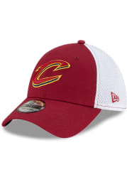 New Era Cleveland Cavaliers Mens Maroon Team Neo 39THIRTY Flex Hat