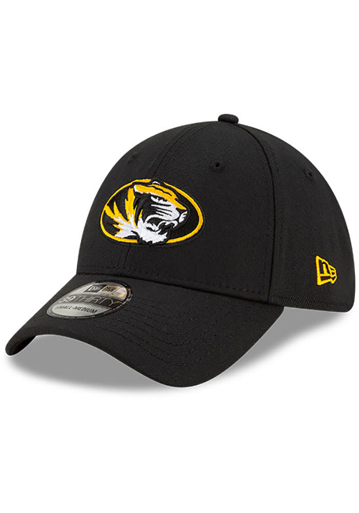 New Era Missouri Tigers Mens Black Team Classic 39THIRTY Flex Hat