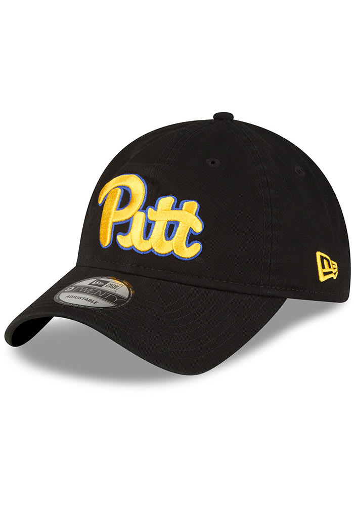 New Era BLACK Pitt Panthers Gold Wordmark 9TWENTY Adjustable