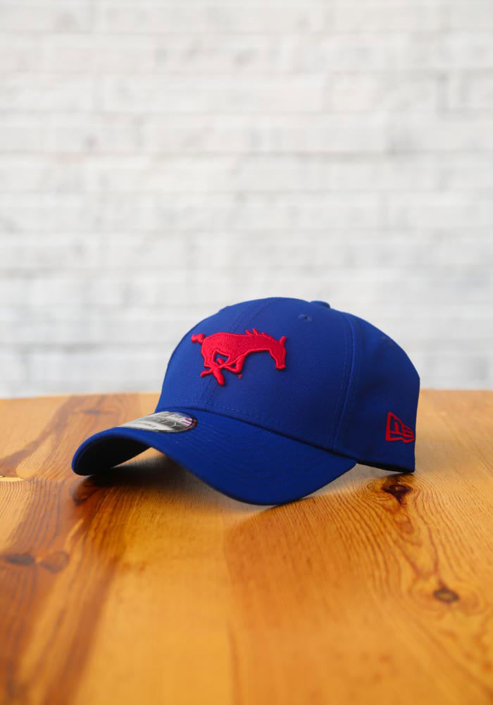 New Era SMU Mustangs The League 9FORTY Adjustable Hat - Blue