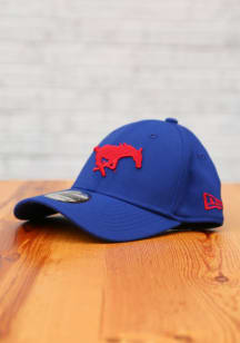 New Era SMU Mustangs Mens Blue Team Classic 39THIRTY Flex Hat