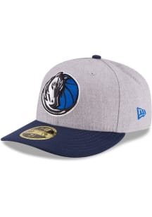 New Era Dallas Mavericks Mens Grey Heathered LP59FIFTY Fitted Hat