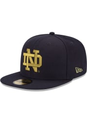 New Era Notre Dame Fighting Irish Mens Navy Blue Basic 59FIFTY Fitted Hat