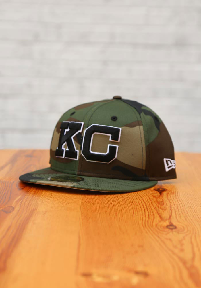 New Era Kansas City Monarchs Mens Green 2020 NLB Game 59FIFTY Fitted Hat