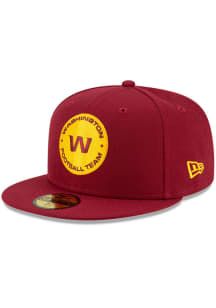 New Era Washington Football Team Mens Maroon Basic 59FIFTY Fitted Hat