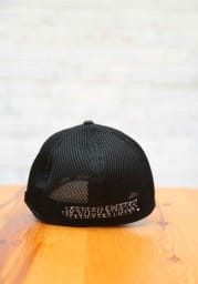 New Era Kansas Jayhawks Mens Black White Logo Neo 39THIRTY Flex Hat