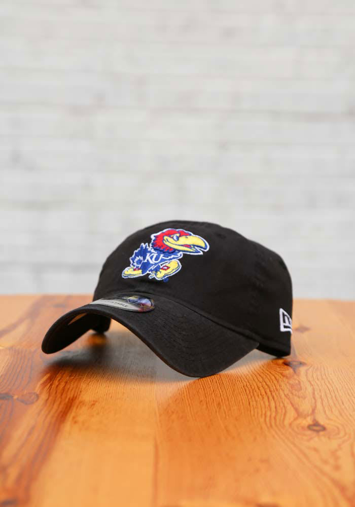 New Era Kansas Jayhawks Core Classic 9TWENTY Adjustable Hat - Black
