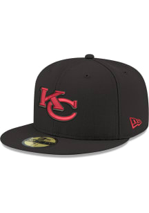 New Era Kansas City Chiefs Mens Black Elemental 59FIFTY Fitted Hat