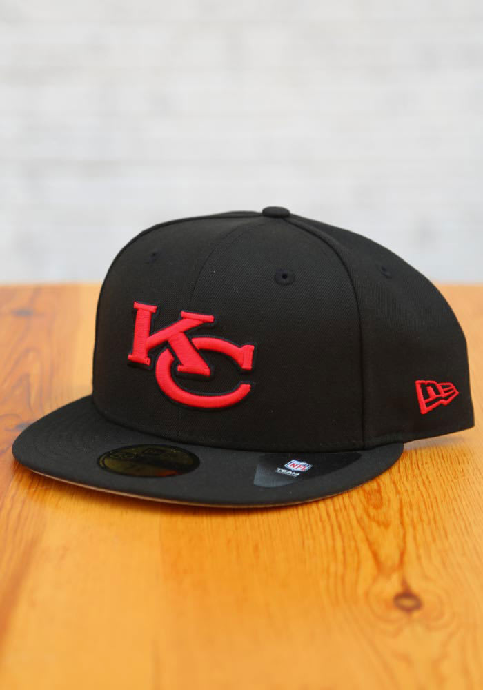 New Era Kansas City Chiefs Mens Black Elemental 59FIFTY Fitted Hat