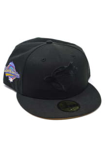 New Era Toronto Blue Jays Mens Black Tonal Tan UV 1993 WS Side Patch 59FIFTY Fitted Hat