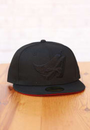 New Era Los Angeles Angels Mens Black Retro Tonal Red UV Cooperstown 59FIFTY Fitted Hat
