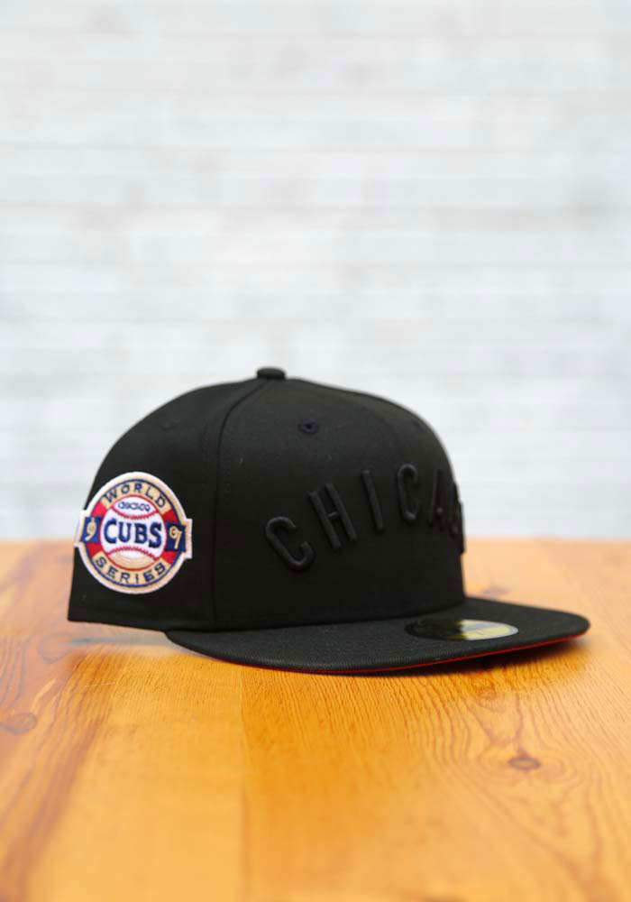 New Era Chicago Cubs Mens Blue QT World Series Side Patch 59FIFTY Fitted Hat