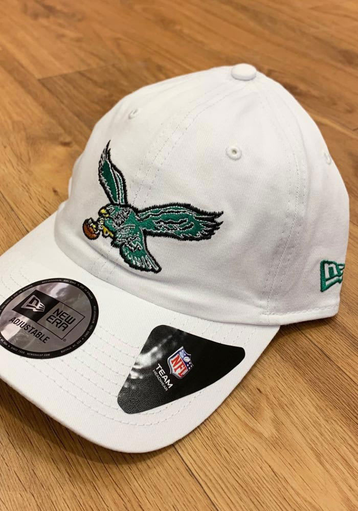 New Era Philadelphia Eagles Retro Casual Classic Adjustable Hat - White