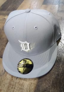 New Era Detroit Tigers Mens Grey 59FIFTY Fitted Hat