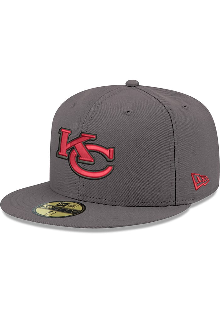 Kansas City Chiefs Elemental 59FIFTY Grey New Era Fitted Hat