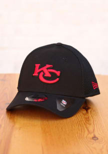 New Era Kansas City Chiefs Mens Black Elemental Neo 39THIRTY Flex Hat
