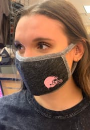 New Era Cleveland Browns Charcoal Pink Fan Mask