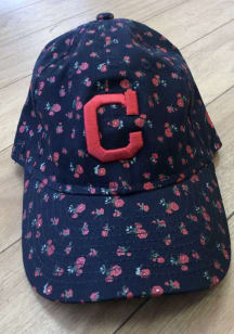 New Era Cleveland Indians Navy Blue JR Floral 9TWENTY Youth Adjustable Hat