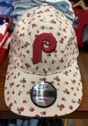 New Era Philadelphia Phillies Ivory Cooperstown JR Floral 9TWENTY Youth Adjustable Hat