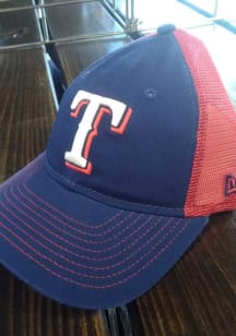 New Era Texas Rangers Blue JR Team Fronted 9TWENTY Youth Adjustable Hat
