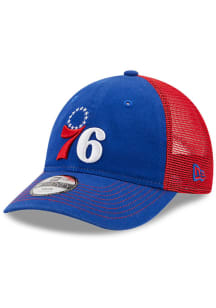 New Era Philadelphia 76ers Blue JR Team Fronted 9TWENTY Youth Adjustable Hat
