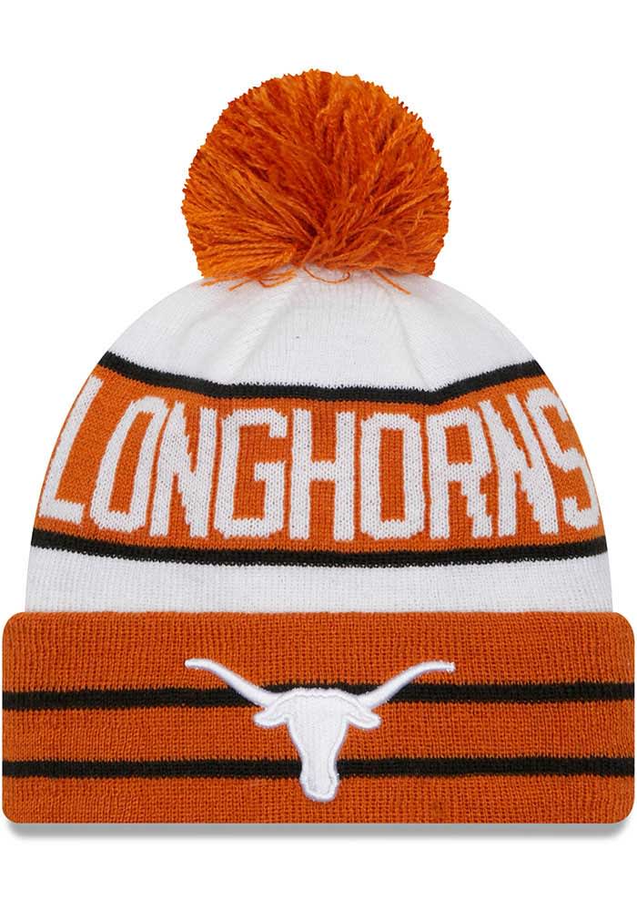 New Era Texas Longhorns Burnt Orange JR Fan Cave Cuff Youth Knit Hat