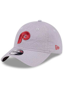 New Era Philadelphia Phillies Cooperstown Core Classic 2 9TWENTY Adjustable Hat - Grey