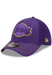 New Era Los Angeles Lakers Mens Purple Team Neo 39THIRTY Flex Hat