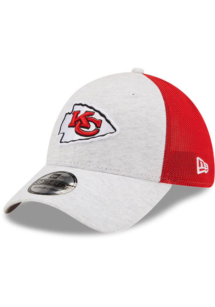 New Era Kansas City Chiefs Mens Grey Tech 39THIRTY Flex Hat