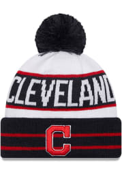 New Era Cleveland Indians Navy Blue Fan Fave Cuff Mens Knit Hat