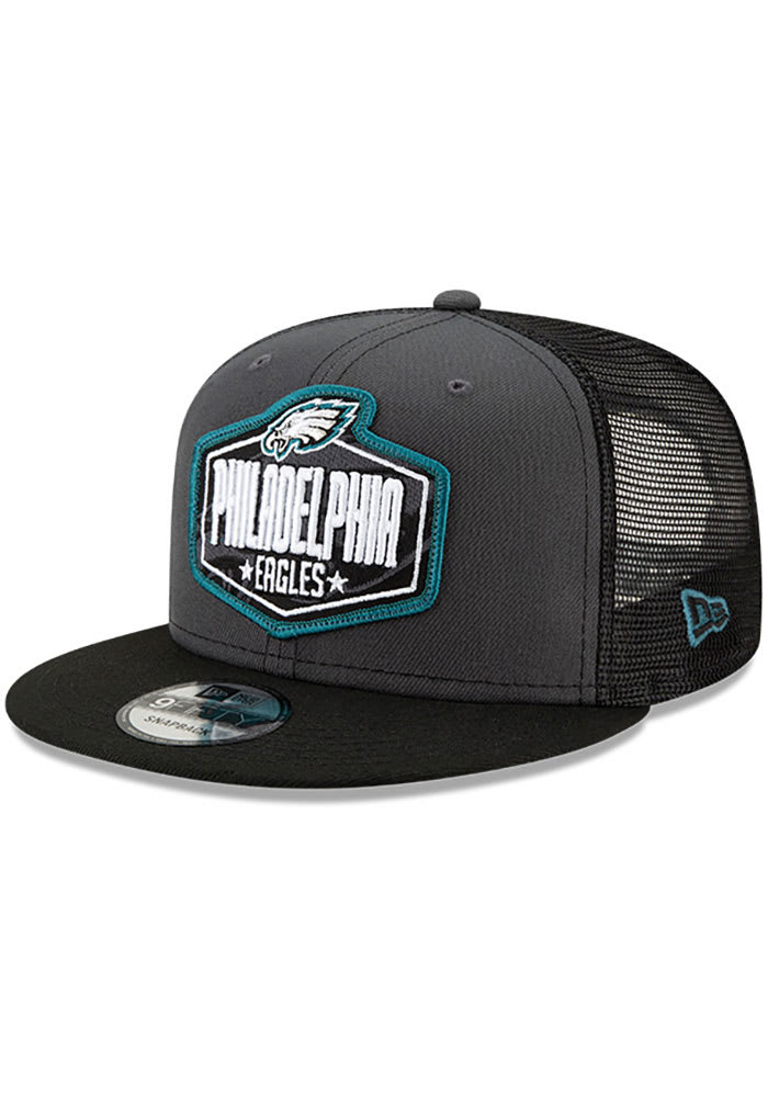 New Era Philadelphia Eagles Grey 2021 NFL Draft 9FIFTY Mens Snapback Hat