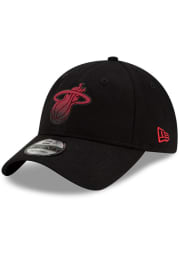 New Era Miami Heat NBA Back Half 9TWENTY Adjustable Hat - Black