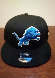 New Era Detroit Lions Black 9FIFTY Mens Snapback Hat