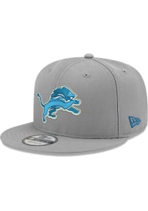 New Era Detroit Lions Grey 9FIFTY Mens Snapback Hat